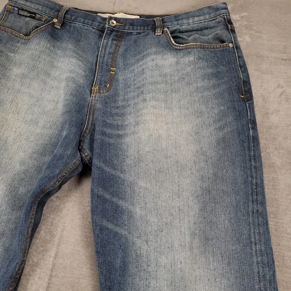 Rocawear Y2K Baggy Denim Jeans‎ Relaxed Fit Blue Wash Mens Size 42x32